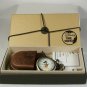 Brand-New Disney Mickey Mouse Pocket Watch! W/Leather Pouch! HTF! Retired!