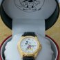 New Disney Mens Seiko Mickey Mouse Watch! Ornate Bezel! W/Date! Pts. To Time!