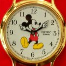 Brand-New Disney Seiko Ladies Mickey Mouse Watch! Pts. To Time! Retired!