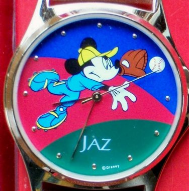 Brand-New Disney Baseball Jaz Mickey Mouse Watch! Gorgeous! HTF!