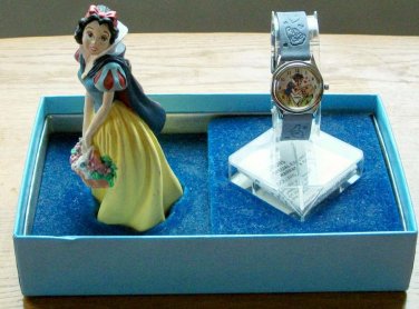 Brand-New Disney Special Edition Snow White Watch + Sculpture! HTF! Beautiful!
