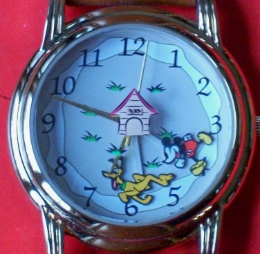 Brand-New Disney Limited Edition Pluto and Mickey Mouse Watch! ANIMATED! HTF!