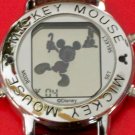 New! Disney Silver Funamation Mickey Mouse Watch! Animated! Neat! HTF!