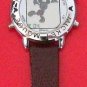 New! Disney Silver Funamation Mickey Mouse Watch! Animated! Neat! HTF!