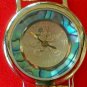 New! Disney Abalone Ladies Mickey Mouse Watch! Gorgeous! Retired! HTF!