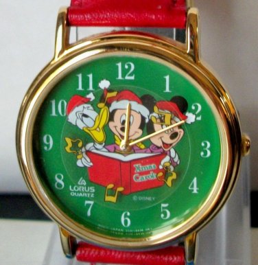 Disney Christmas Mickey Mouse Watch! New! Hard To  Find!