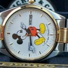 Brand-New Disney Seiko Mens Mickey Mouse Watch! Day & Date! Out of Prod!~ HTF!