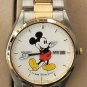 Brand-New Disney Seiko Mens Mickey Mouse Watch! Day & Date! Out of Prod!~ HTF!