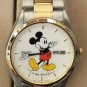 Brand-New Disney Seiko Mens Mickey Mouse Watch! Day & Date! Out of Prod!~ HTF!