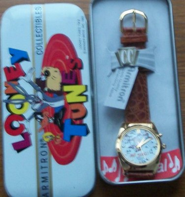 Brand-New Armitron Tazmanian Devil Watch! Plays Music! HTF!