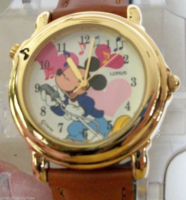 Disney Musical Love Me Tender Elvis Mickey Mouse Watch! New! Hard To Find!