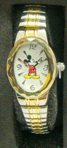 Brand-New Disney ladies Mickey Mouse Watch! Unique Oval Bezel! Stunning Band!