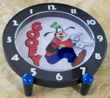 Disney Backwards Goofy Clock in Original Packaging! HTF! Very Rare! Backwards!