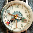 New Disney Clock Cleaners Goofy, Donald, Mickey Mouse Watch! HTF! Retired!