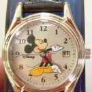 New Disney Ladies Mickey Mouse Watch! Date On Dial! Mickey Points To Time! HTF!