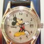 New Disney Ladies Mickey Mouse Watch! Date On Dial! Mickey Points To Time! HTF!