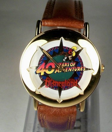 New! Disney Animated Mickey Mouse Watch 40 Years of Adventure! Retired! HTF!