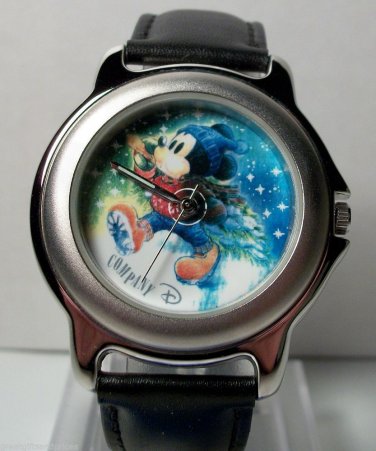 Disney @Very Rare@ Christmas Mickey Mouse Watch! New! Hard To  Find!
