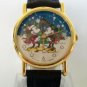 Disney Animated magically Moving Snowflakes Christmas Mickey Mouse Watch! New!
