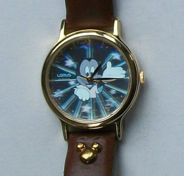 New Disney Ladies Mickey Mouse HOlogram Watch! HTF! REtired!