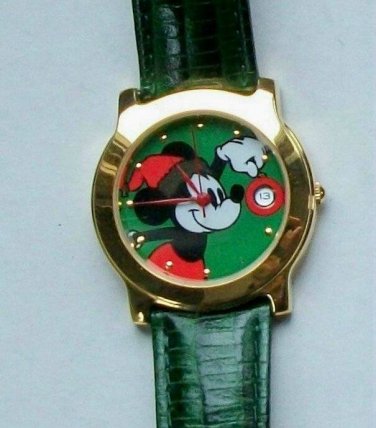 New Disney Date Christmas Mickey Mouse Watch! Unique and Hard To Find!