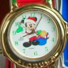 New Disney JINGLE BELLS Christmas MICKEY MOUSE Watch! HTF! Neat!@