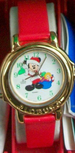 New Disney JINGLE BELLS Christmas MICKEY MOUSE Watch! HTF! Neat!@