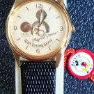 New Disney 20th Anniversary Gold Icon Mens Seiko Mickey Mouse Watch! HTF Retired