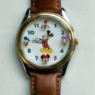 New! Disney Lorus Large Dial Mickey Mouse Watch! Mickey and Friends! HTF!