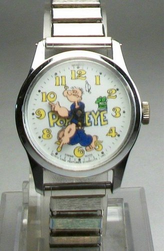 Vintage Points To Time Popeye Watch! Swiss Movement! HTF! Rare!