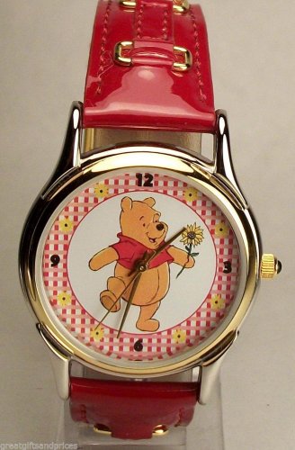 Disney Gold Gingham Winnie Pooh Watch! New! Hard To Find!