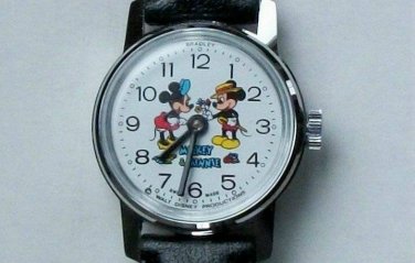 New Disney Wind-Up Bradley Mickey Mouse Watch! With Minnie too! Retired! HTF!