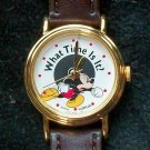 New! Disney What Time Is it? Lorus Ladies Mickey Mouse Watch! Retired!