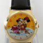 Disney Stunning Gold Cast Members Christmas Mickey Mouse Watch New Hard To Find!