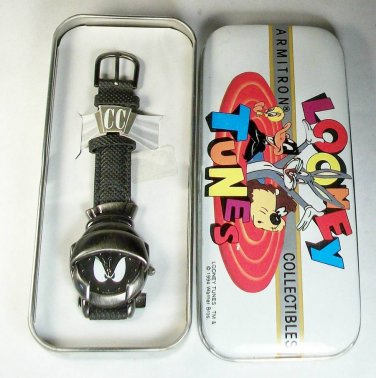 Brand-New Looney Toons Marvin the Martian Watch! In His Helmet! HTF! Unique!
