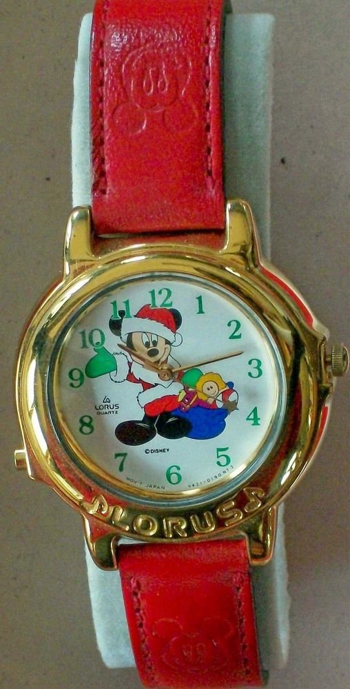 BrandNew Disney Lorus Musical Mickey Mouse Watch! Plays Jingle Bells!