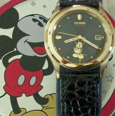 Brand-New! Disney Citizens Mens Mickey Mouse Watch! Eco-Drive!  Retired!
