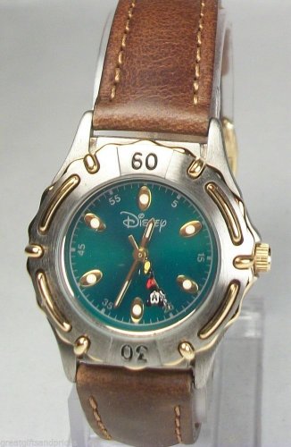 Disney Animated Ladies Mickey Mouse Watch! Numbers Hands Glow in Dark  New HTF!