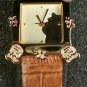 Disney Portrait Silhouette Gold Ladies Winnie Pooh Watch! New! Hard To Find!