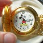 Brand-New Disney Verichon Gold Icon Mickey Mouse Pocket Watch! HTF! Stunning!
