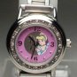 Brand-New Disney Rhinestone Encrusted Cinderella Italian Charm Watch! HTF
