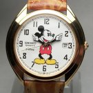 Brand-New Disney Seiko Mens Mickey Mouse Watch! With Date! HTF! Gorgeous!