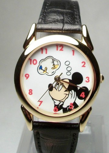 Brand-New Disney Character Animated Mickey Mouse Watch! Revolving Disk! HTF!