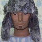 Russian/Aviator/Trapper Winter Ski Hat,Beanie,Nylon,Faux Fur,Down,# 171 White