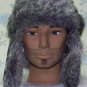Russian Plaid Winter Ear Flap Hat,Trapper,Ski Cap,Earflap,Grey,# 132 Gray/Black