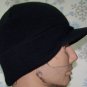 Snowboard/Skate Winter Visor Hat,Beanie,Ski,Toboggan,Stocking,Cap,# 454 Black