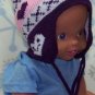 Infant/Baby Happy Heart Ear Flap Knit Winter Hat,Beanie,Cap,Earflap,# 260 Purple
