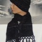 Sparkly Winter Hat & Scarf Set,Cuffed,Ski,Beanie,Stocking,Cap,# 421 Purple