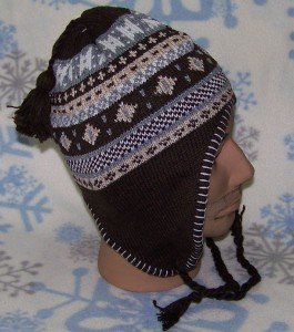 Diamond Eye Winter Ear Flap Hat,Ski,Earflap,Stocking,Cap,Beanie,# 334 Brown