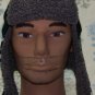 Russian/Pilot/Aviator/Trooper/Trapper Fleece Winter Hat,Ski,# 146 Black/White